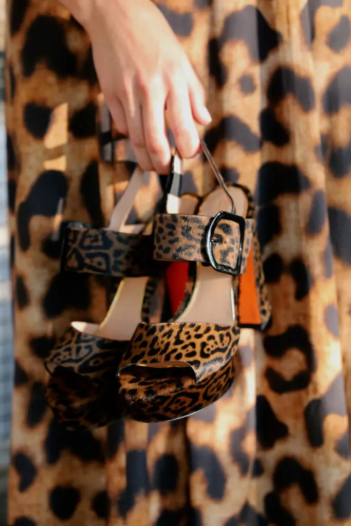 Leopard shoes from Santoni.