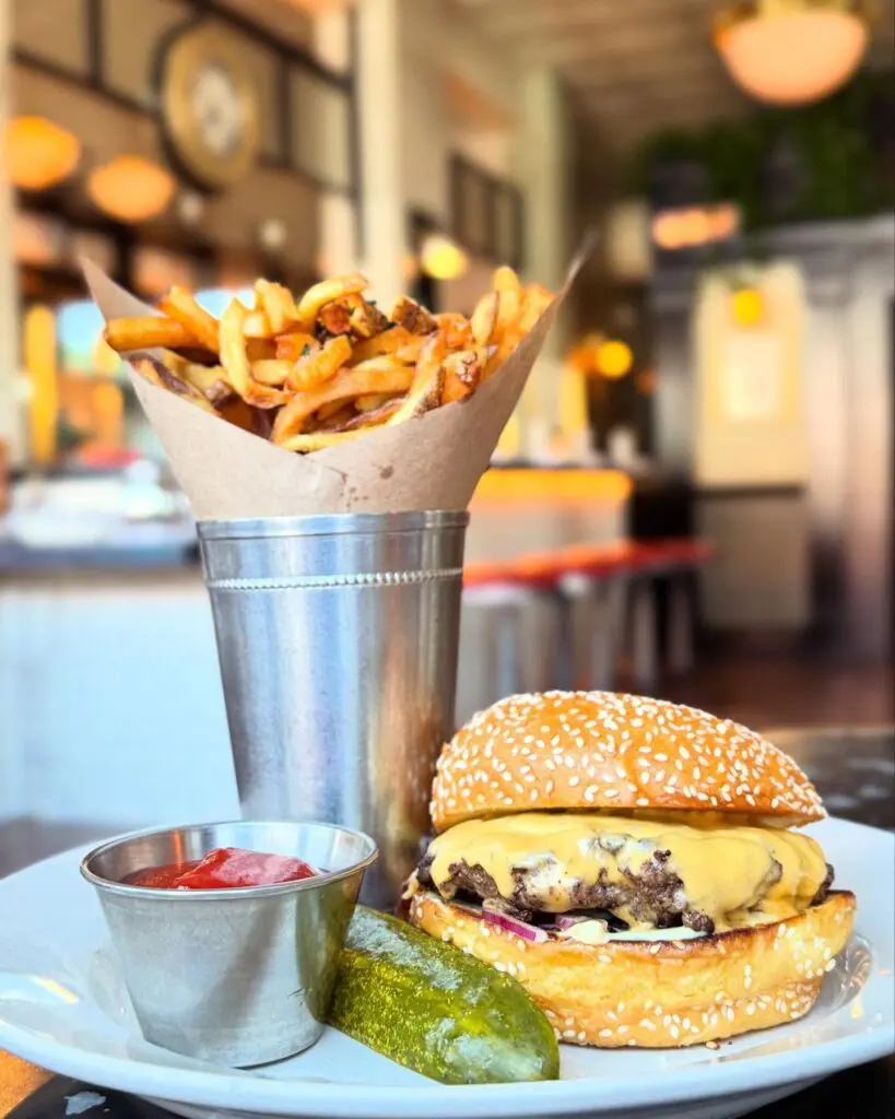Walloon's cheeseburger on a sesame seed bun is Burger Week perfection. (Courtesy)