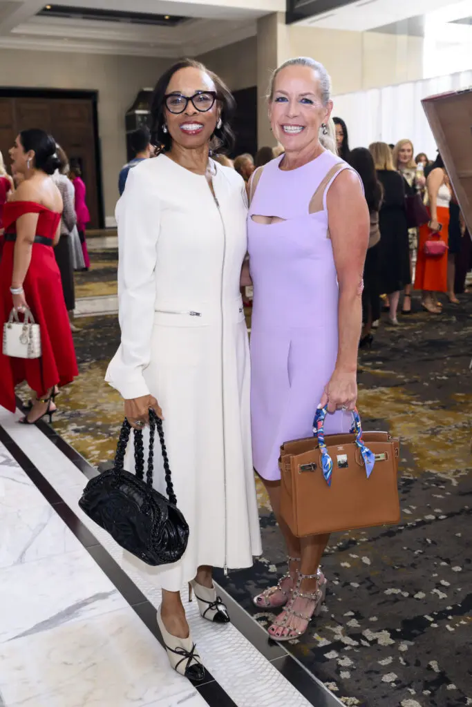 Past Hall of Fame honorees Phyllis Williams, Rosemary Schatzman the PaperCity Philanthropy in Fashion Best Dressed Luncheon (Photo by Michelle Watson, catchlightgroup.com)