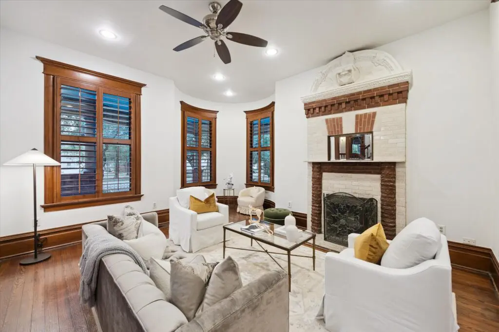High-ceilings contribute to the grandeur of the home. (Photo by TK Images)