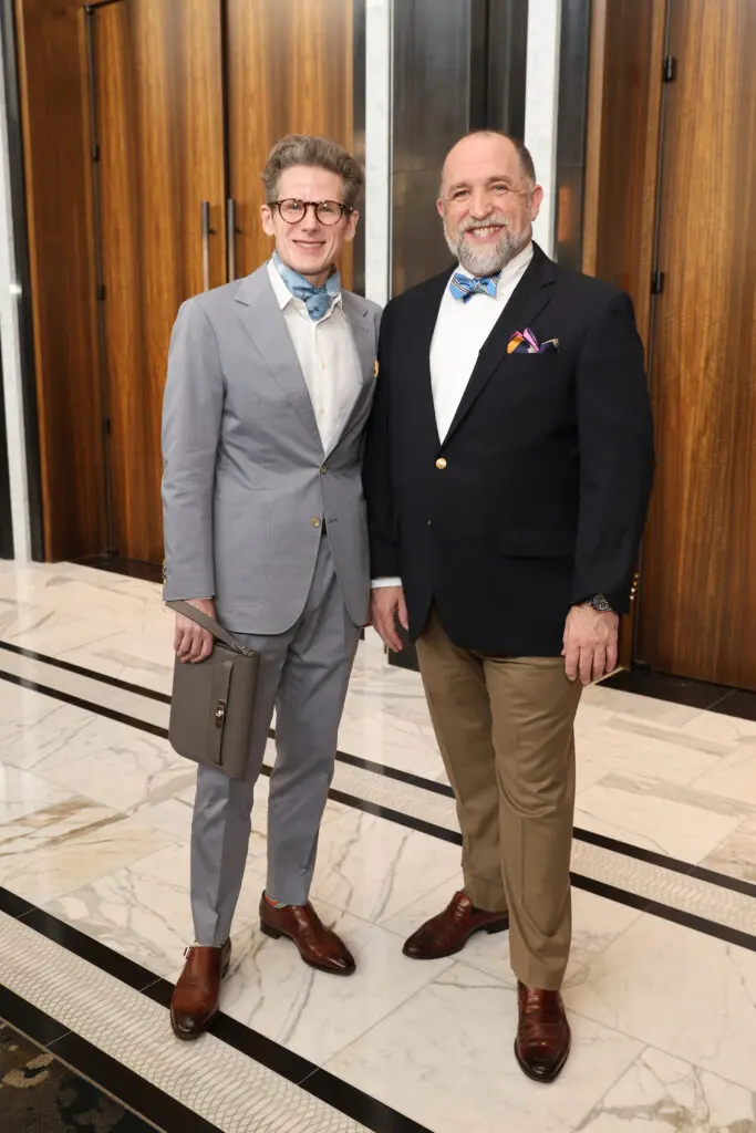 Daniel Orion & Kirk Kveton at the 2025 PaperCity Philanthropy in Fashion Best Dressed luncheon (Photo by Priscilla Dickson)