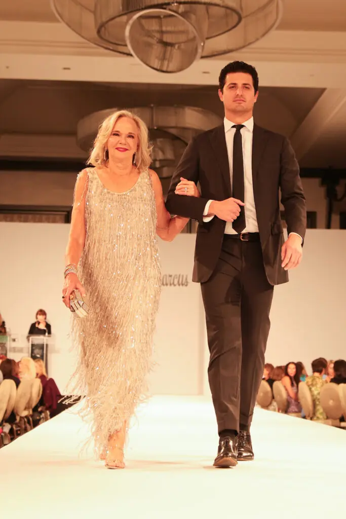 First time honoree Janet Carrig at the PaperCity Philanthropy in Fashion Best Dressed luncheon. (Photo by Priscilla Dickson)
