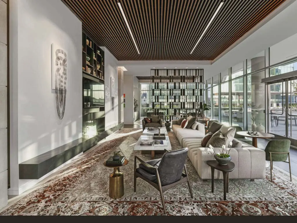 2811 Maple is a high-rise dotted with art work that makes an impression. (Photo by Eric Laignel)