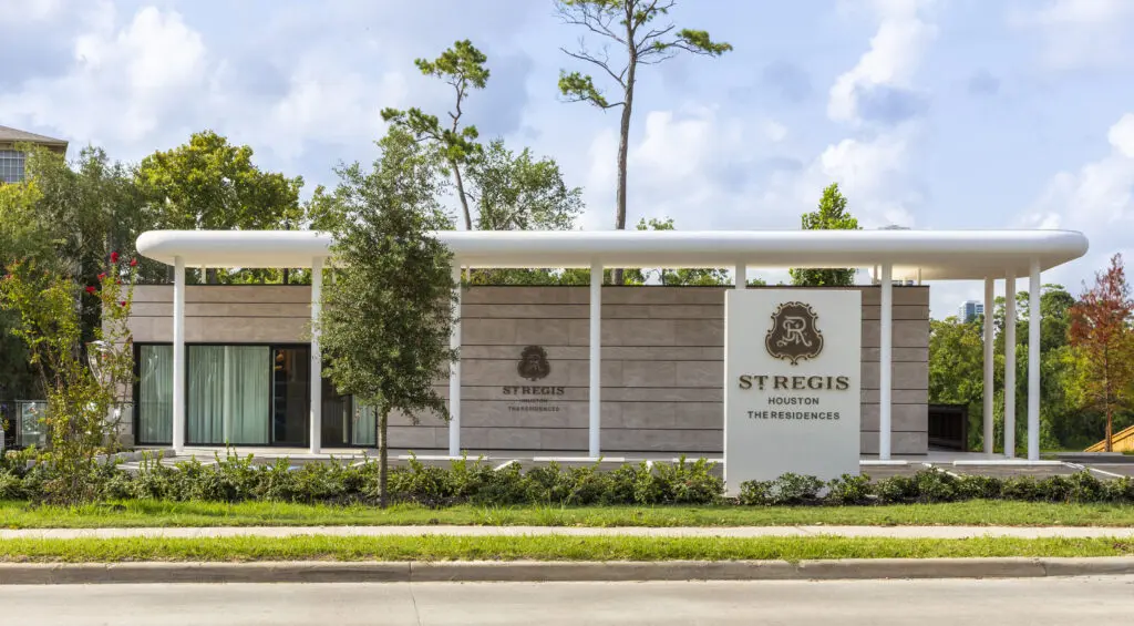 The St. Regis Residences, Houston sales gallery on Memorial Drive (Photo by Matthew Rood)