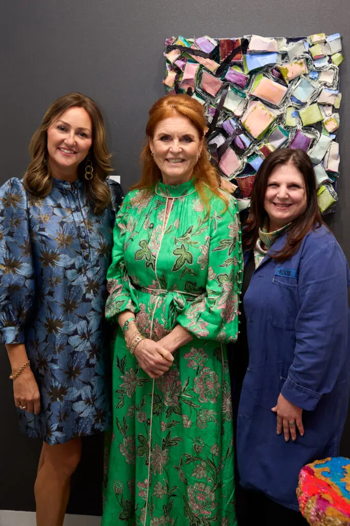 Auction Winner Traci Rosencrans, Sarah Ferguson, Christi Meril (Photo by Adam Stewart)
