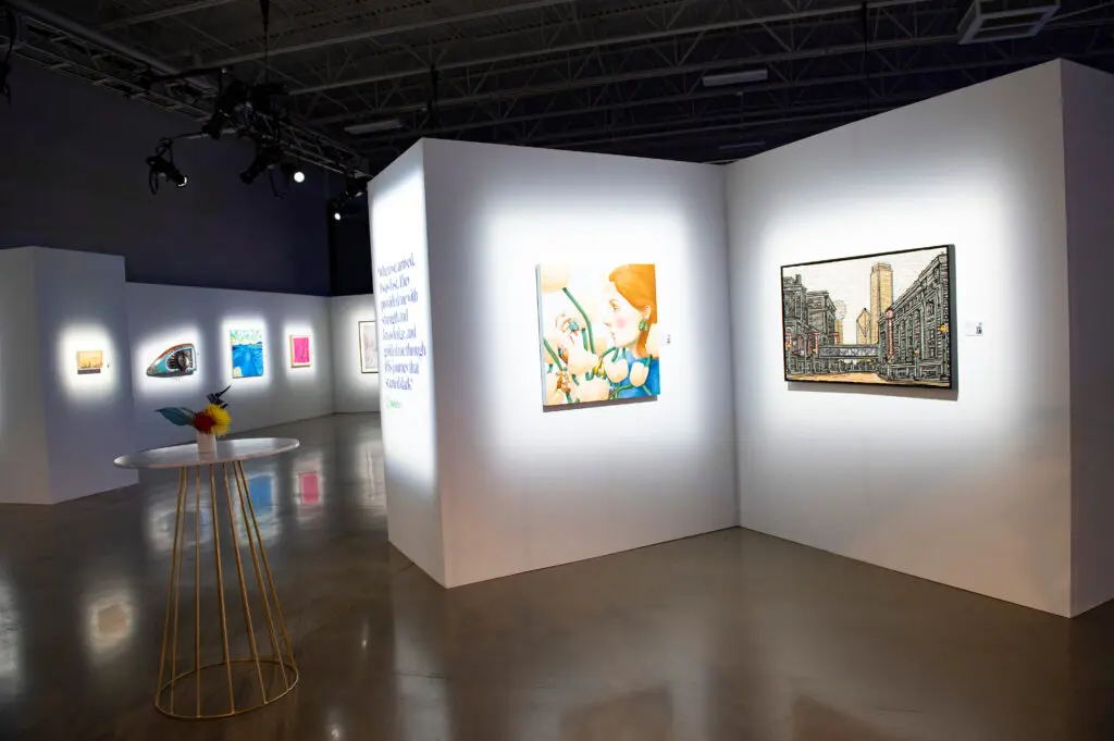 70 artists donated more than $410,000 in artwork. The artists range from emerging talents to art world superstars.  (Photo by Tamytha Cameron )