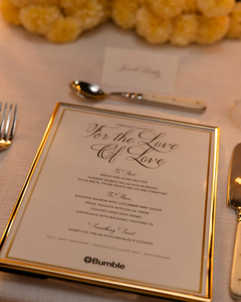 Guests at the dinner, which was intentionally small to focus on connection, toasted these couples (who shared their stories of falling in love) and raised a glass "For the Love of Love." (Photo by Kaitlin Saragusa BFA)