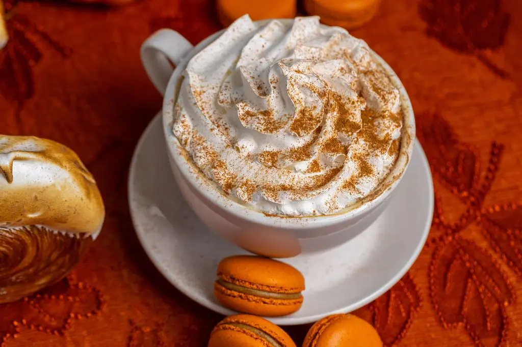 Seasonal coffee with a side of a seasonal macaroon at Common Bond? Perfection. And just some of the fall drinks and food you can find in The Woodlands. (Photo by Andrew Hemingway)