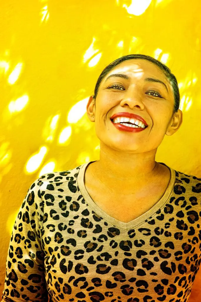Laura Wilson's  "Jaguar Girl, Mérida, Yucatán," 2020, at Meadows Museum, SMU (© Laura Wilson)