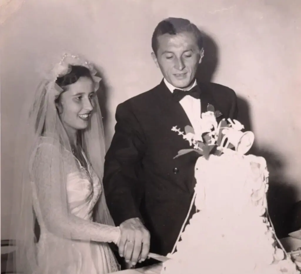 Domenico and Elda Orioli on their wedding day. (Photo courtesy of Sherri Segari) (Photo by Sherri Segari)