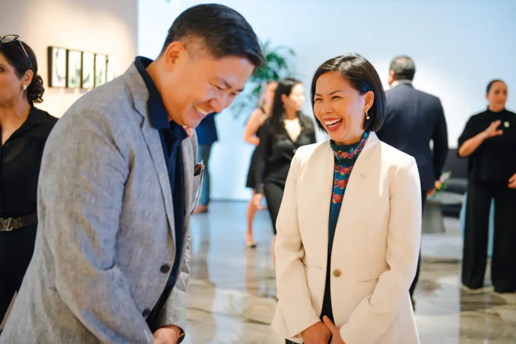 Gordon Lee, Sheila Bucicuman of the St. Regis (Photo by Matthew Rood)
