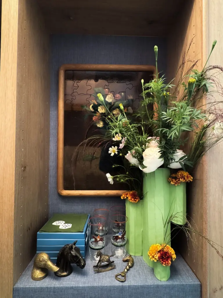 During her travels, Rose finds items for the collection along the way. (Courtesy Lela Rose)