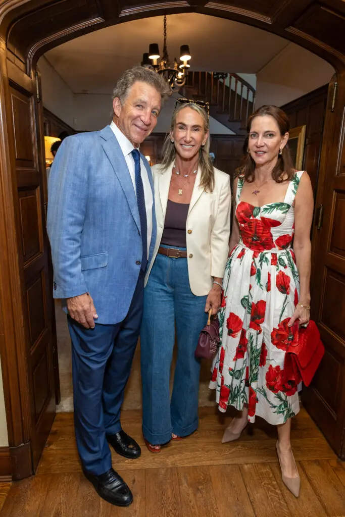 Steve Wyatt, Courtney Sarofim, Aliyya Stude at the Lynn Wyatt book party (Photo by Jenny Antill)