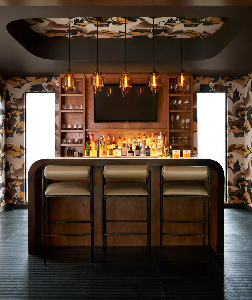 River Oaks Modern Project Bar. Styled by Walker Wright. (Photo by Pär Bengtsson)