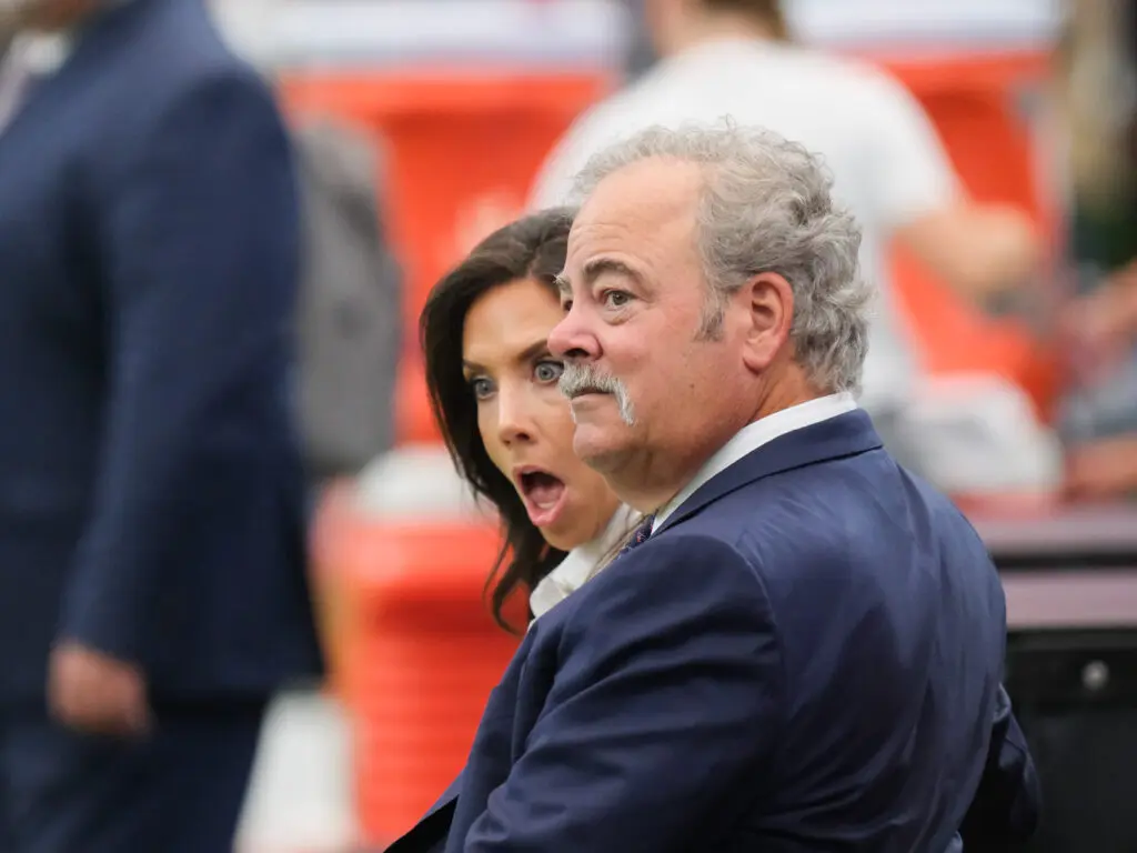 Even Houston Texans owners Hannah and Cal McNair can be surprised by things with their team. (Photo by F. Carter Smith)