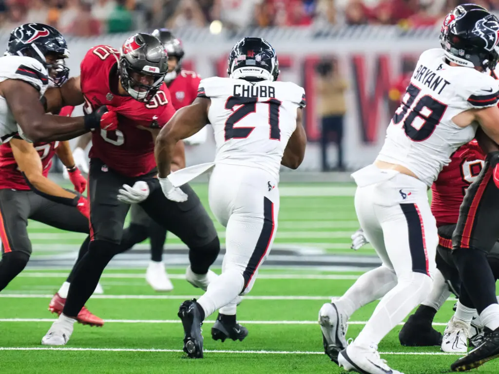  Houston Texans running back Nick Chubb must grab his moments. (Photo by F. Carter Smith)
