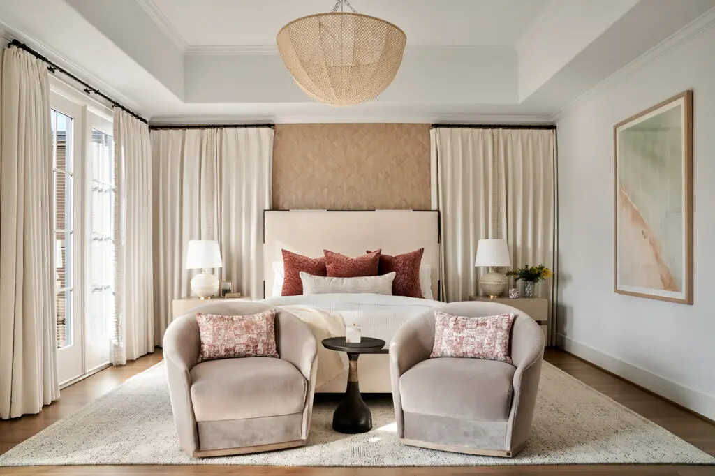 University Place Project Primary Bedroom. Styled by Walker Wright. (Photo by Pär Bengtsson )