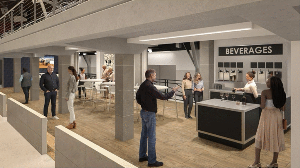 Revitalized concourses inside Will Rogers Coliseum will enhance lighting and expand space for fans during the 2026 Fort Worth Stock Show & Rodeo. (Courtesy)
