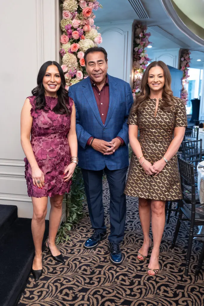 Vicky Dominguez, John Quiñones, Maritza Gonzales at the El Centro de Corazón 'Making a Difference' luncheon (Photo by Daniel Ortiz)