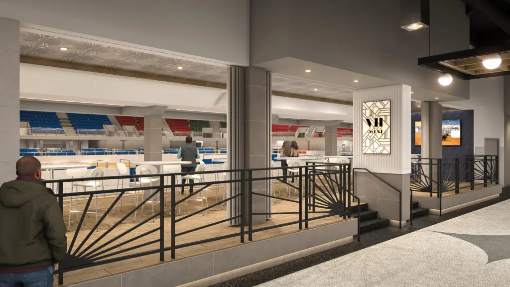 Expanded concourses will open new sightlines into the arena. (Courtesy)