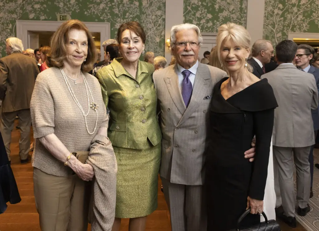 Carol Hunton, Anna Dean, John & Penelope Wright at Preservation Houston's Good Brick Awards Dinner (Photo by Alida Bonifaz)
