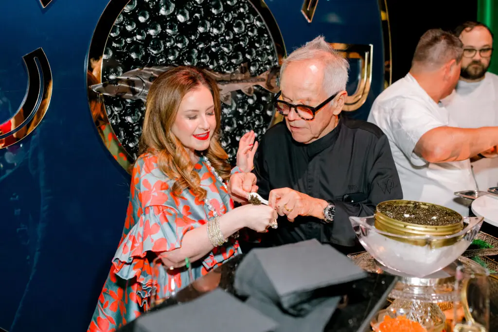 Christy Smith, Chef Wolfgang Puck (Photo by Canon Sawyer)