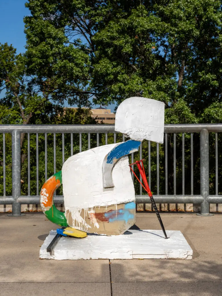 "Untitled" by Eddie Martinez on Dallas' Katy Trail. (Photo by Kevin Tadora)