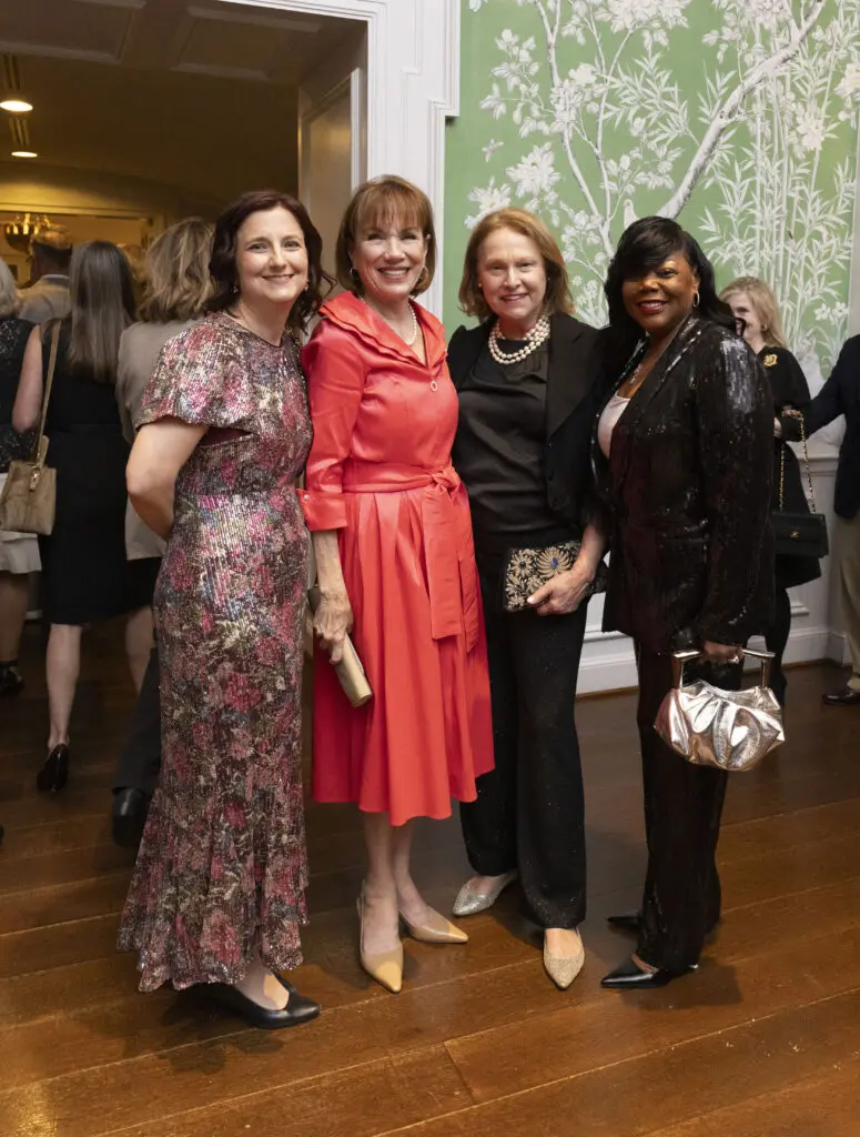 Jennifer Kapral, Deborah Keyser, Minnette Boesel, Kathy Payton at Preservation Houston's Good Brick Awards Dinner (Photo by Alida Bonifaz)