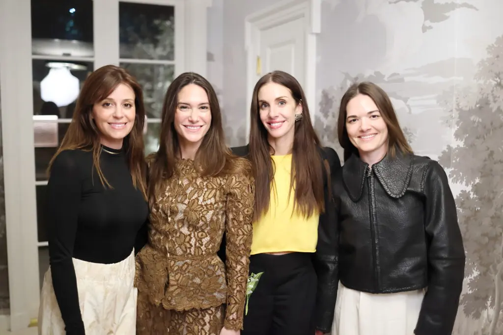 Olivia Persia, Savannah Engel, Lane Bowden, Melissa Barrett at the Luisa Beccaria trunk show and dinner party. (Photo by Quy Tran)
