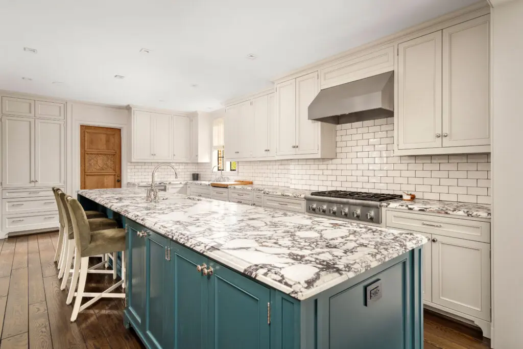 The kitchen furnished with Thermador appliances at 1419 kirby (Photo by Sonya Bertolino / Compass)