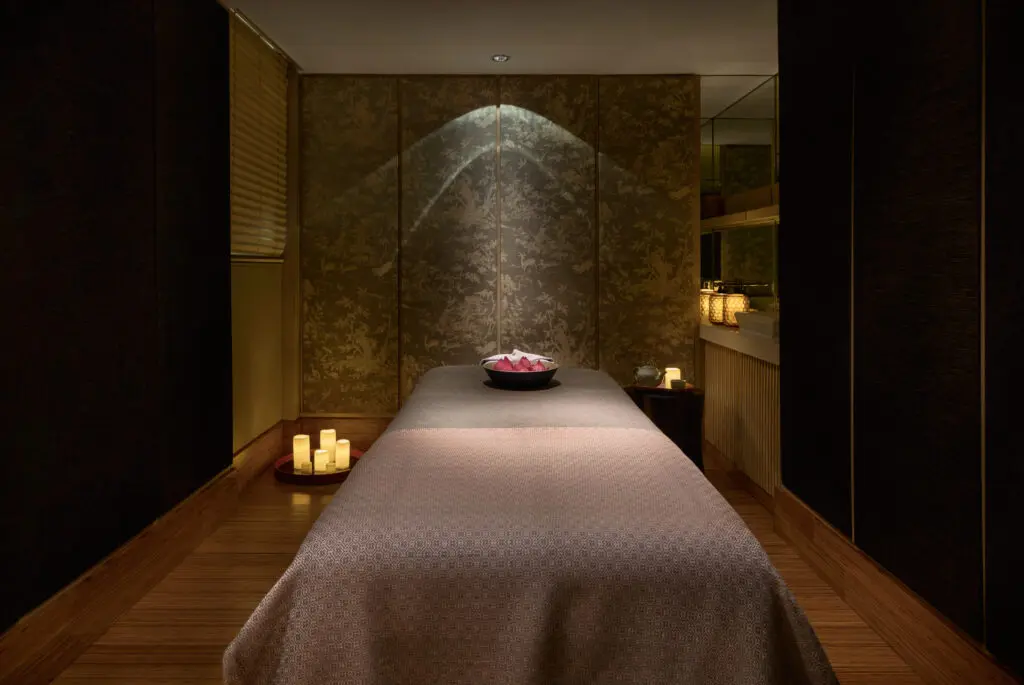 The Aqua Mekong spa offers a full menu of traditional Khmer wellness treatments alongside Western massages, body wraps, and facials. ((photo courtesy of Aqua Expeditions)