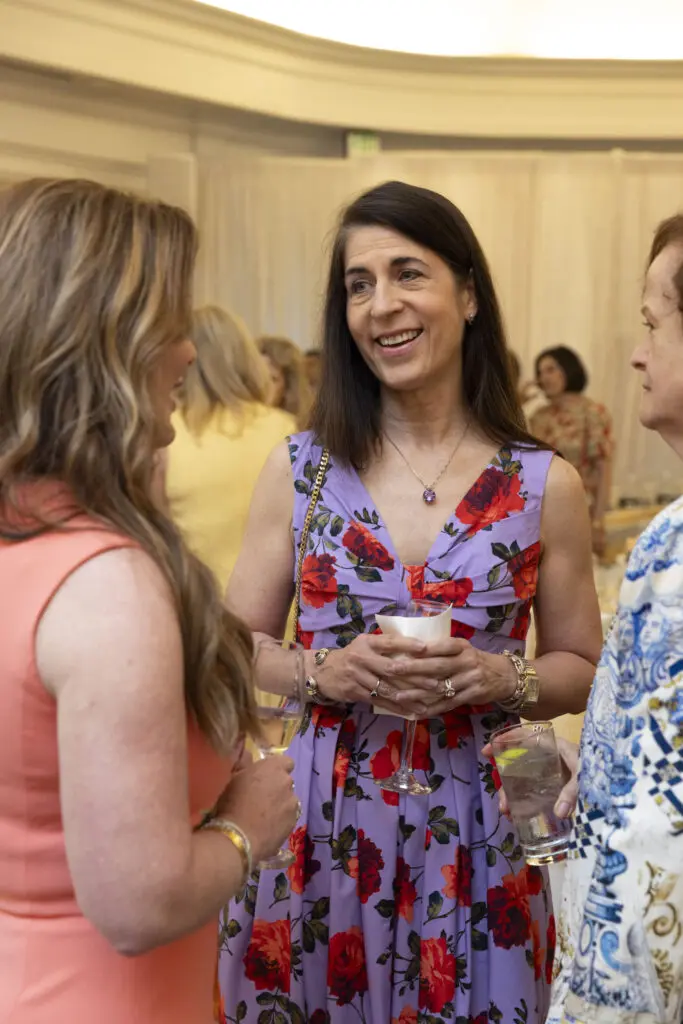 Jill Schaar in Carolina Herrera at the River Oaks tennis tournament luncheon (Photo by Alida Bonifaz)