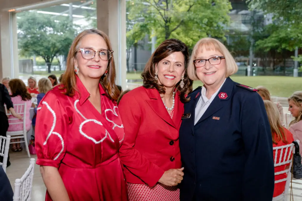 Kimber Hartmann, Michal Powell, Major Carolynn Webb (Photo by The Salvation Army of North Texas)
