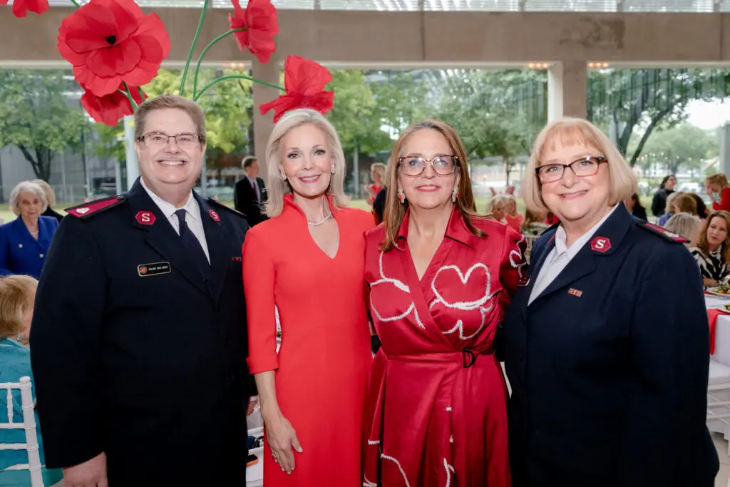 Major Rob Webb, Katherine Coker, Kimber Hartmann, Major Carolynn Webb (Photo by The Salvation Army of North Texas)