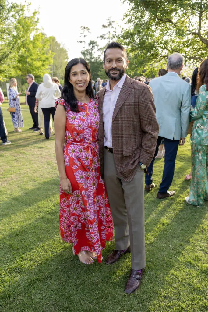 Naveen & Omar Thowfeek at Memorial Park Conservancy's The Park Ball held in the Clay Family Eastern Glades (Photo by Jenny Antill)