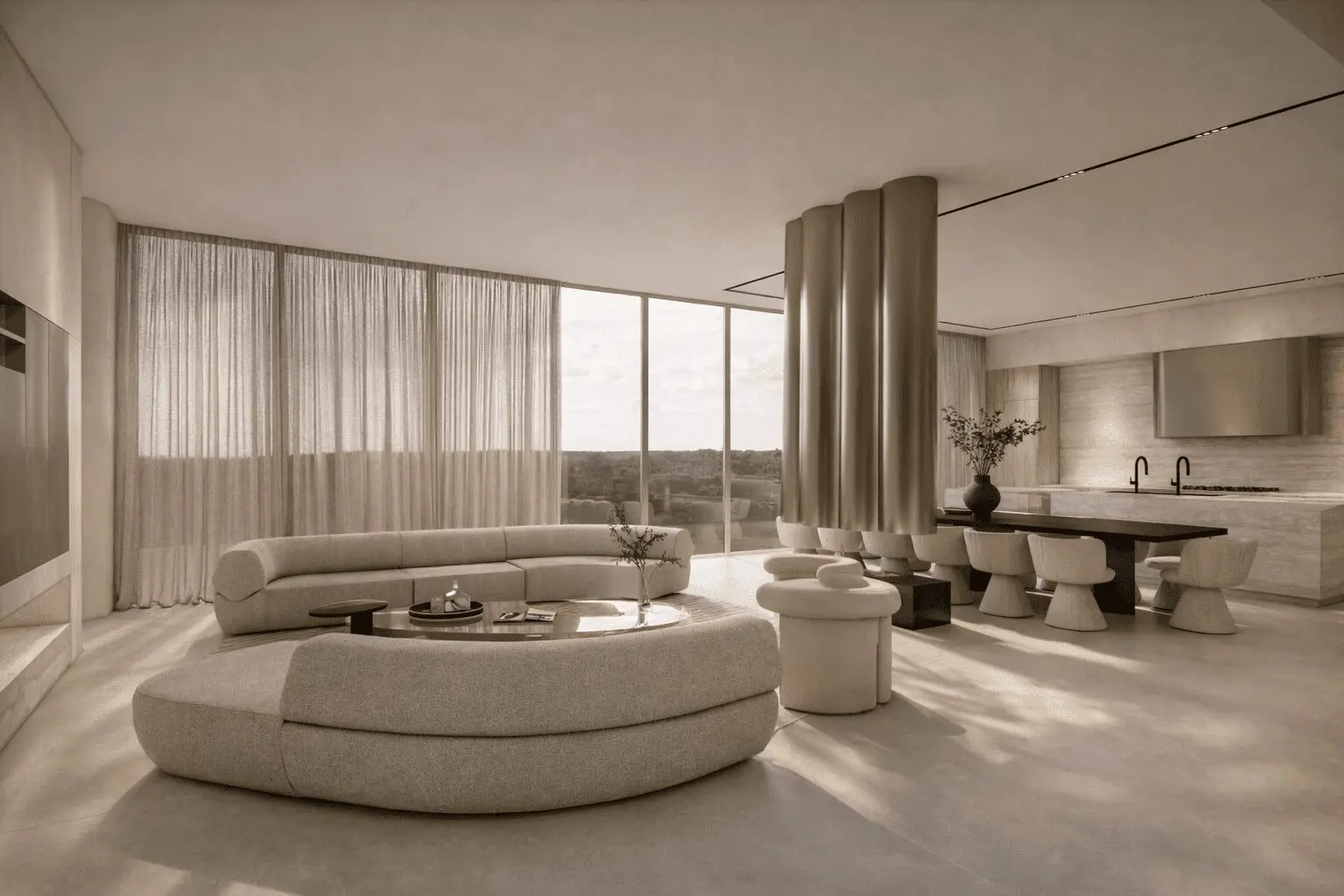 KA Residences will offer both one-story and two-story penthouses.