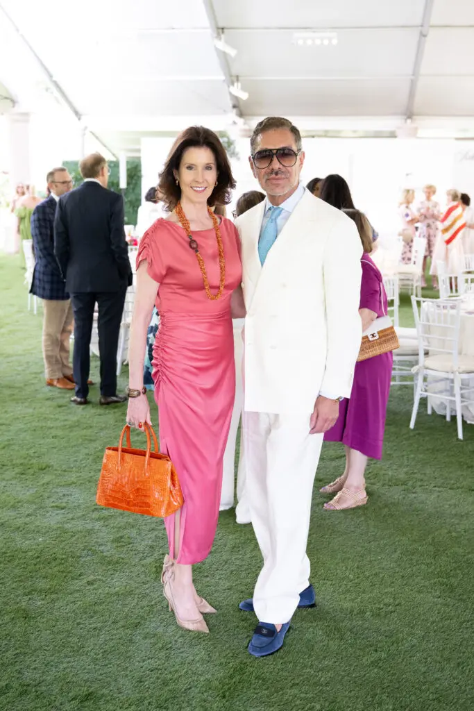Phoebe Tudor, Ceron at the Bayou Bend fashion luncheon (Photo by Wilson Parish)