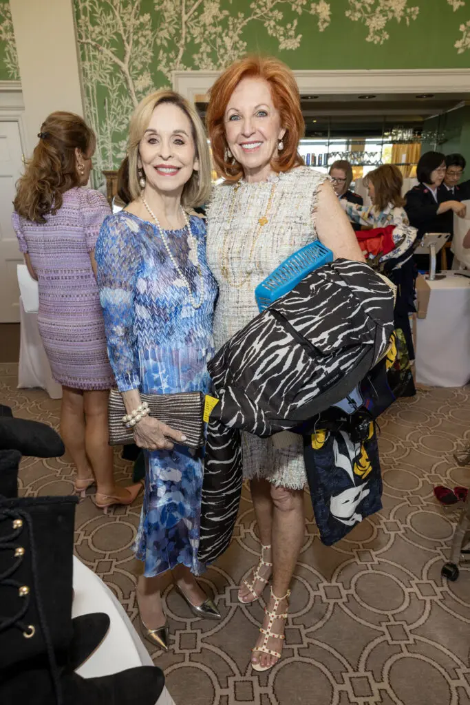 Sandra Porter, Nancy Strohmer at the Salvation Army Auxiliary Reflections on Style luncheon