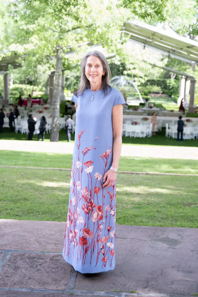 Chair Susanne Pritchard at the Bayou Bend fashion luncheon (Photo by Wilson Parish)