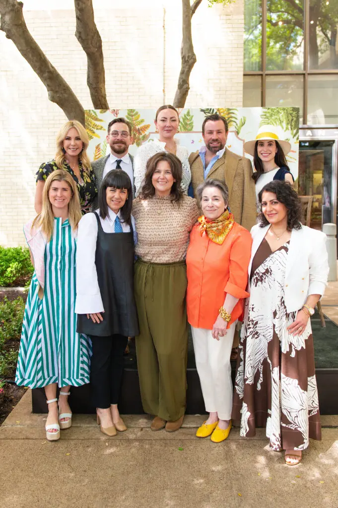 The featured designers. Back: Traci Connell, Eddie Maestri, Beth Dotolo, Javier Burkle, Noel Pittman; Front: Lisa Henderson, Courtney Garrigan, Jen Stevens, Teddie Garrigan, Carolina Gentry (Photo by Tamytha Cameron Photography)
