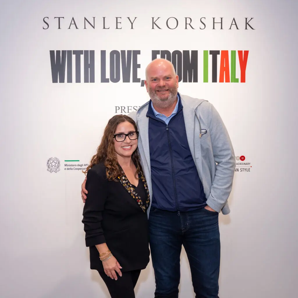 Queli Podval and Stanley Korshak co-owner, Chris Mitchell. 