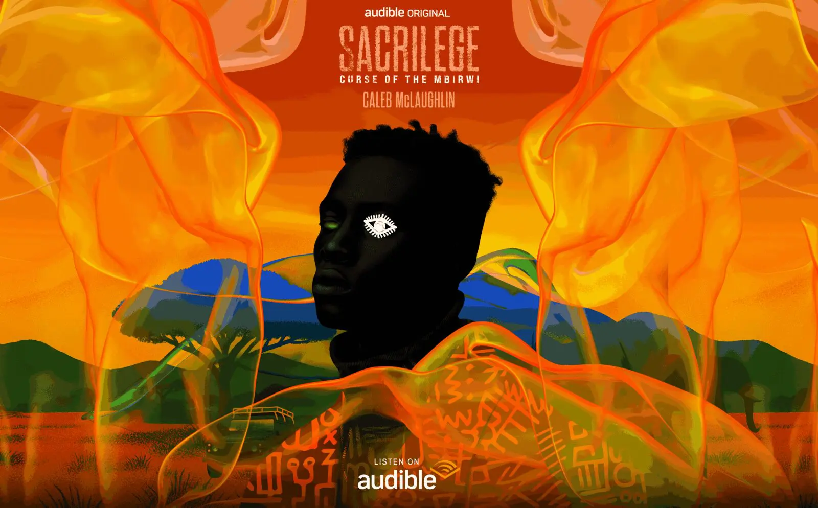 Artwork for Sacrilege: Curse of the Mbirwi by Temi Coker in collaboration with Audible