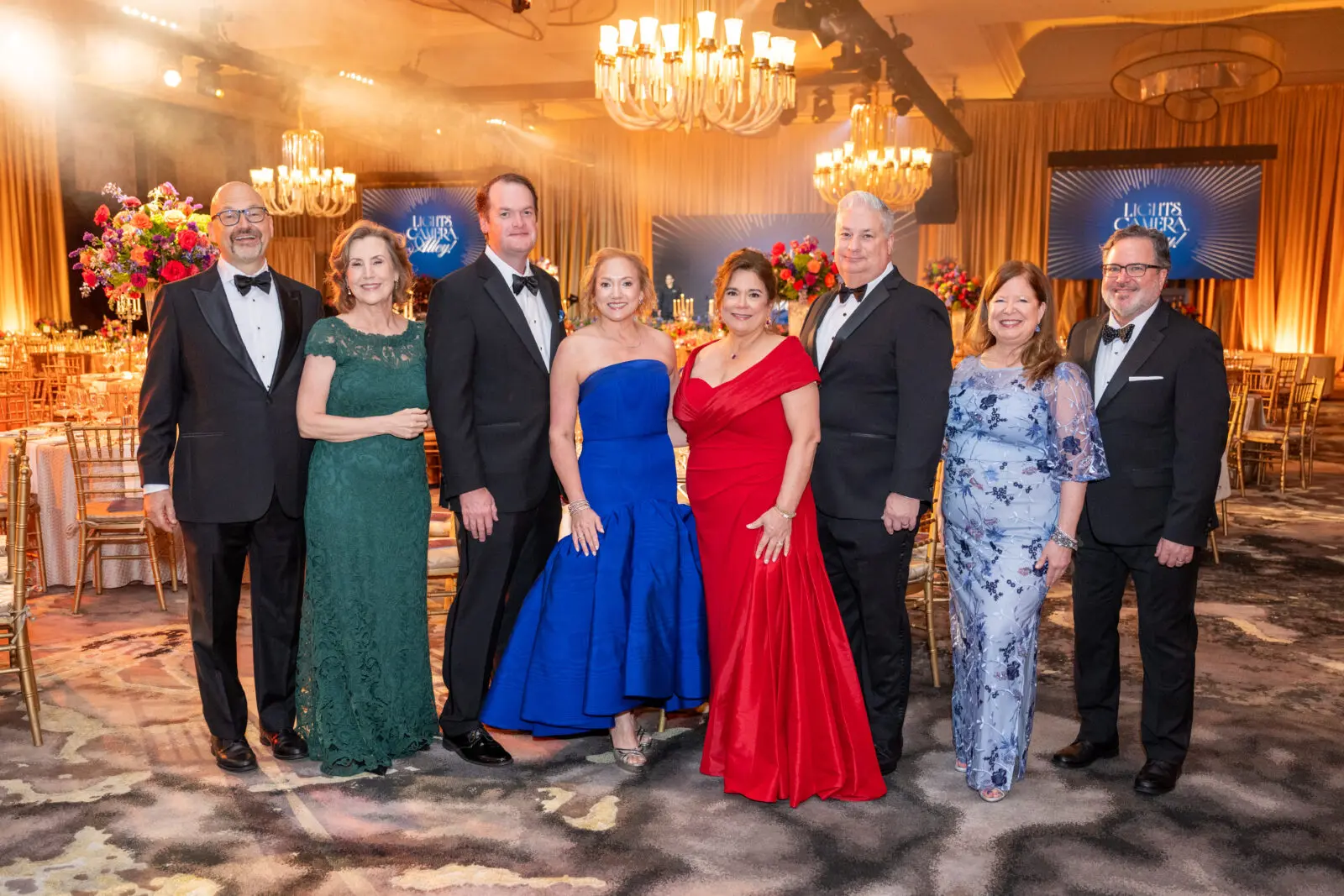 Rob Melrose & Paige Rogers, Steve & Mignon Gill, Carmen &Butch Mach, Jennifer Bielstein & Shane Spaulding at the Alley gala. (Photo by Jacob Power)