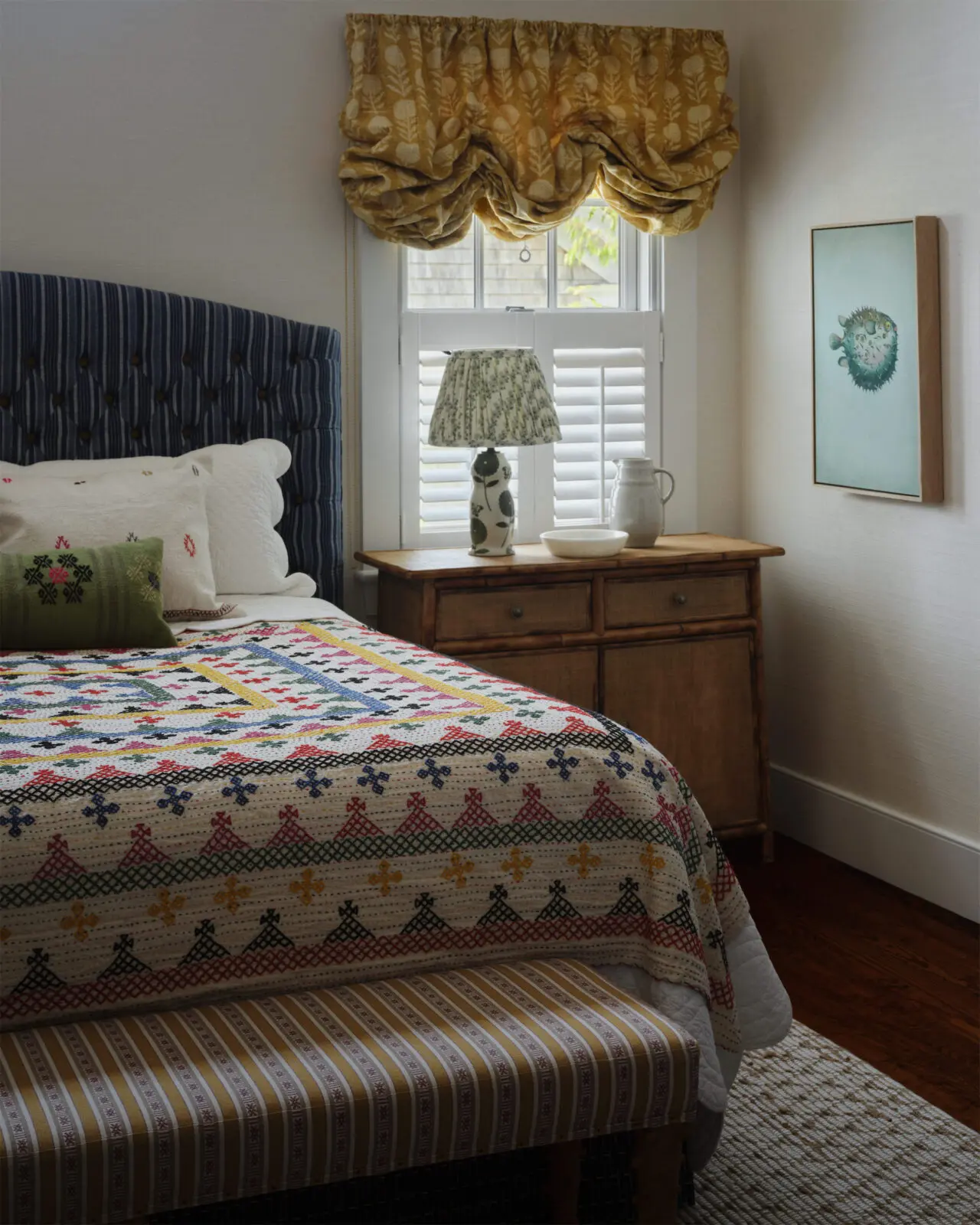  A charming bedroom. (Photo by Douglas Friedman)