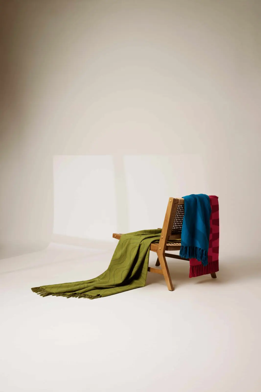 Temi Coker x Walmart jacquard throws (Photo by André Jones)
