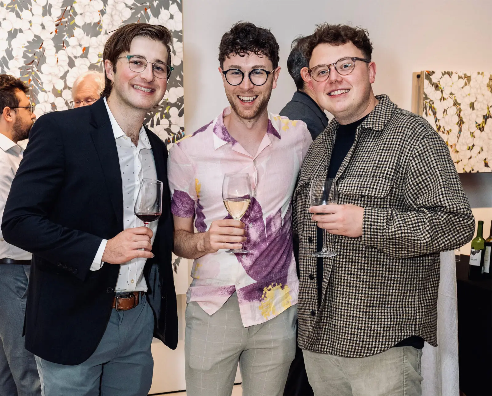 Nolan Hennessey, Hunter O'Brien, Chris Ellis at Musiqa Spring Benefit 2026 (Photo by Jacob Power)