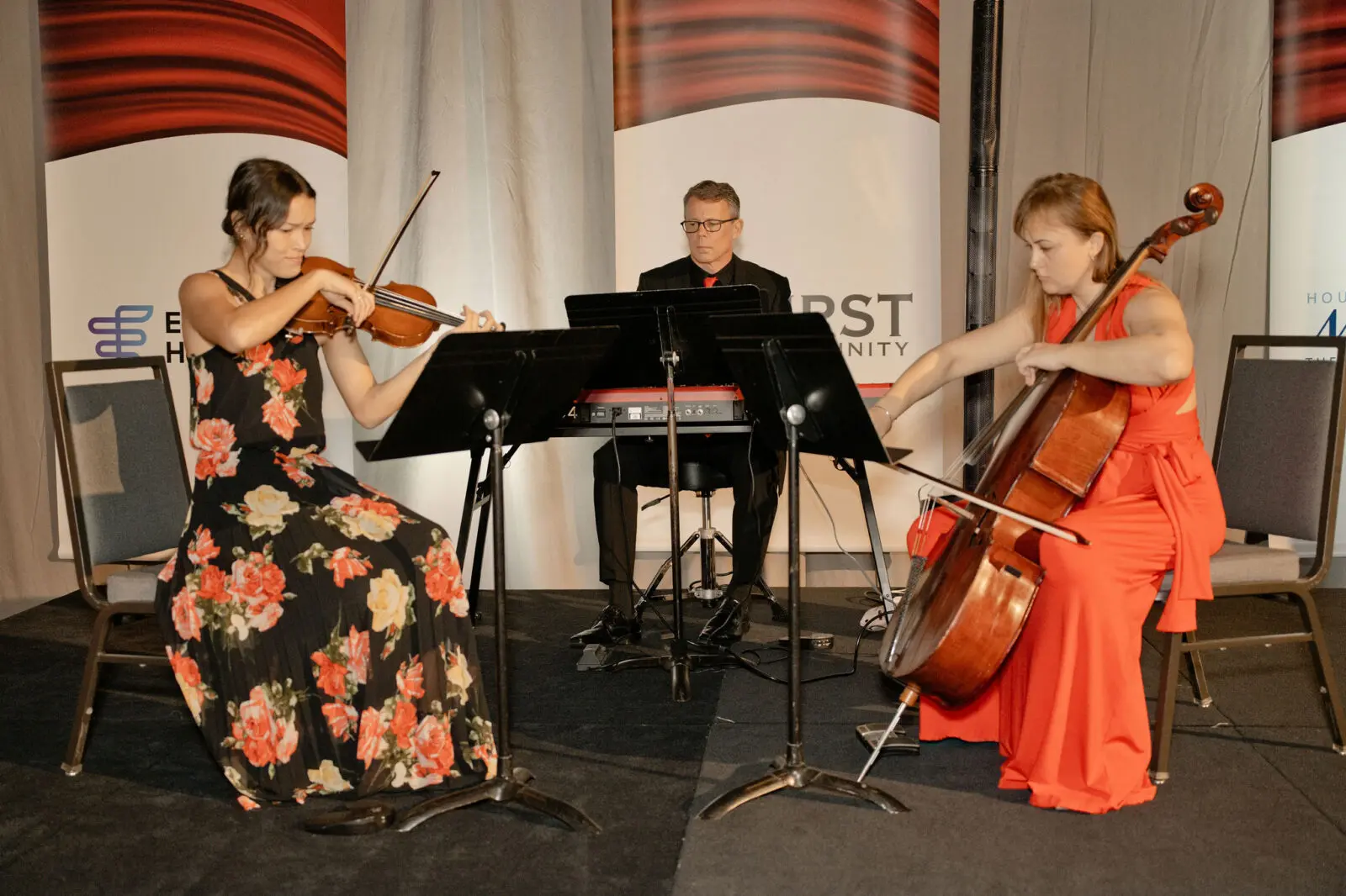 The Woodlands Diversion provided music during the Women’s Health Expo, part of the 2026 Go Red for Women Luncheon. (Photo by 209 Photobooth)