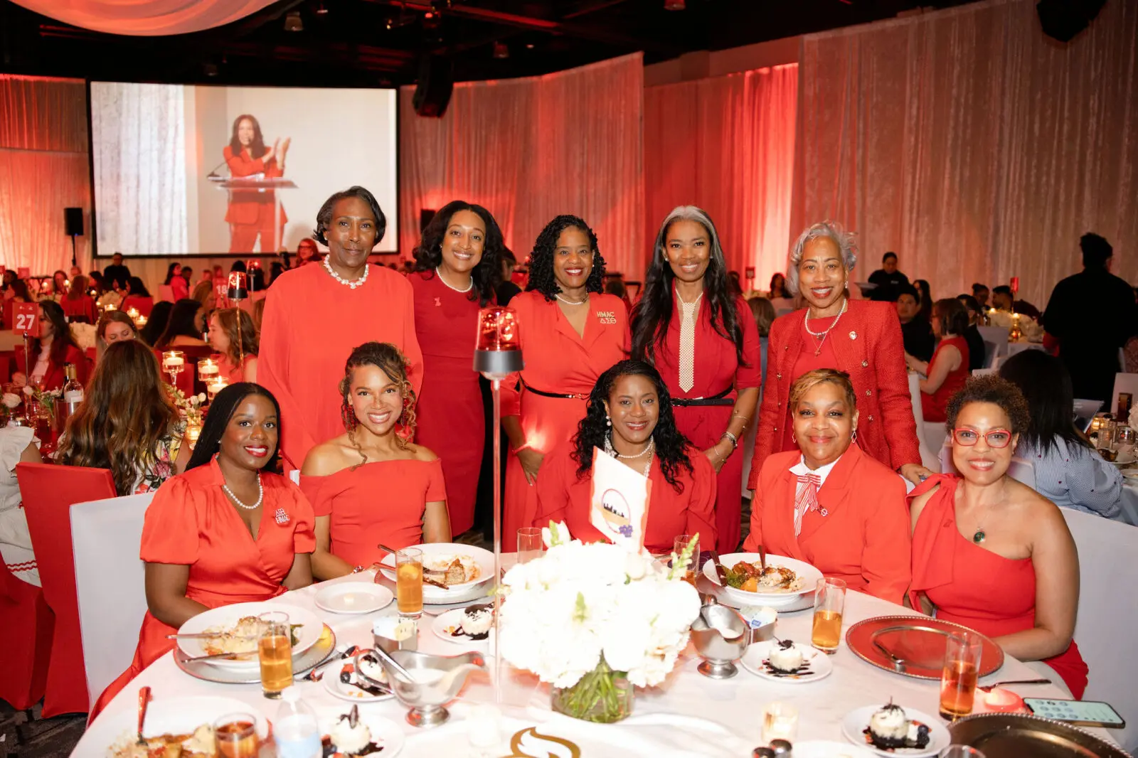 The Woodlands Waterway Marriott was awash in red for the 2026 Go Red for Women Luncheon. (Photo by 209 Photobooth)