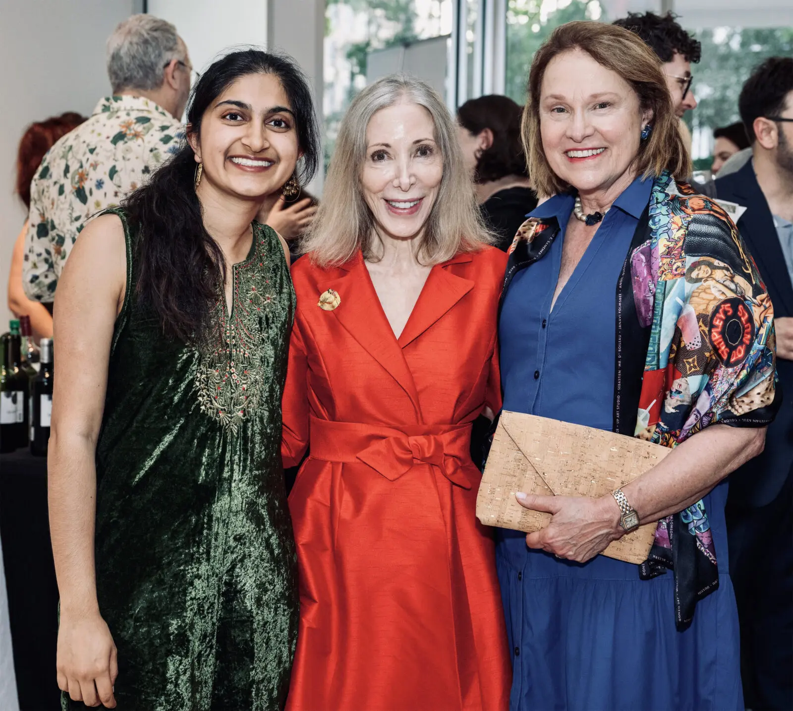 Nanki Chugh, Adrienne Jones, Minnette Boesel at Musiqa Spring Benefit 2026 (Photo by Jacob Power)