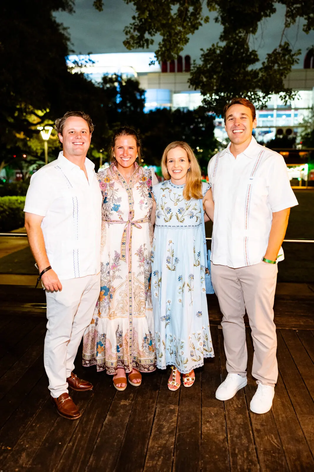 Buddy & Kylie Carruth, Katie & Alex Field at Discovery Green's 'A Night of Discovery' (Photo by Hung L. Truong)